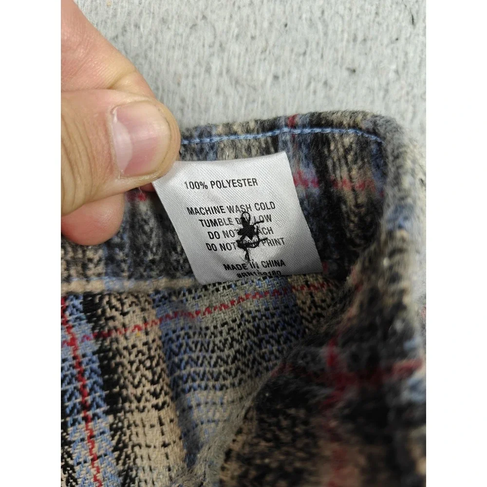 Honor The Gift Pants Mens XS Blue Plaid Flannel Elastic Waist Trouser WHTG210313